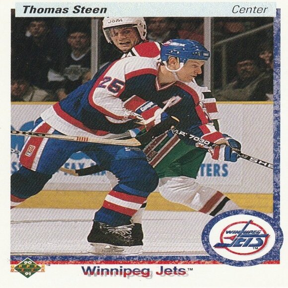Thomas Steen - Winnipeg Jets NHL Hockey Card Collection - Picture 4 of 7